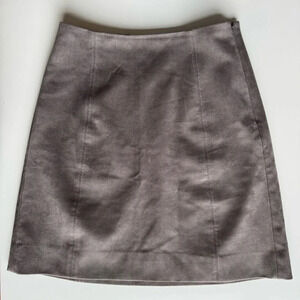 Babaton suede grey skirt